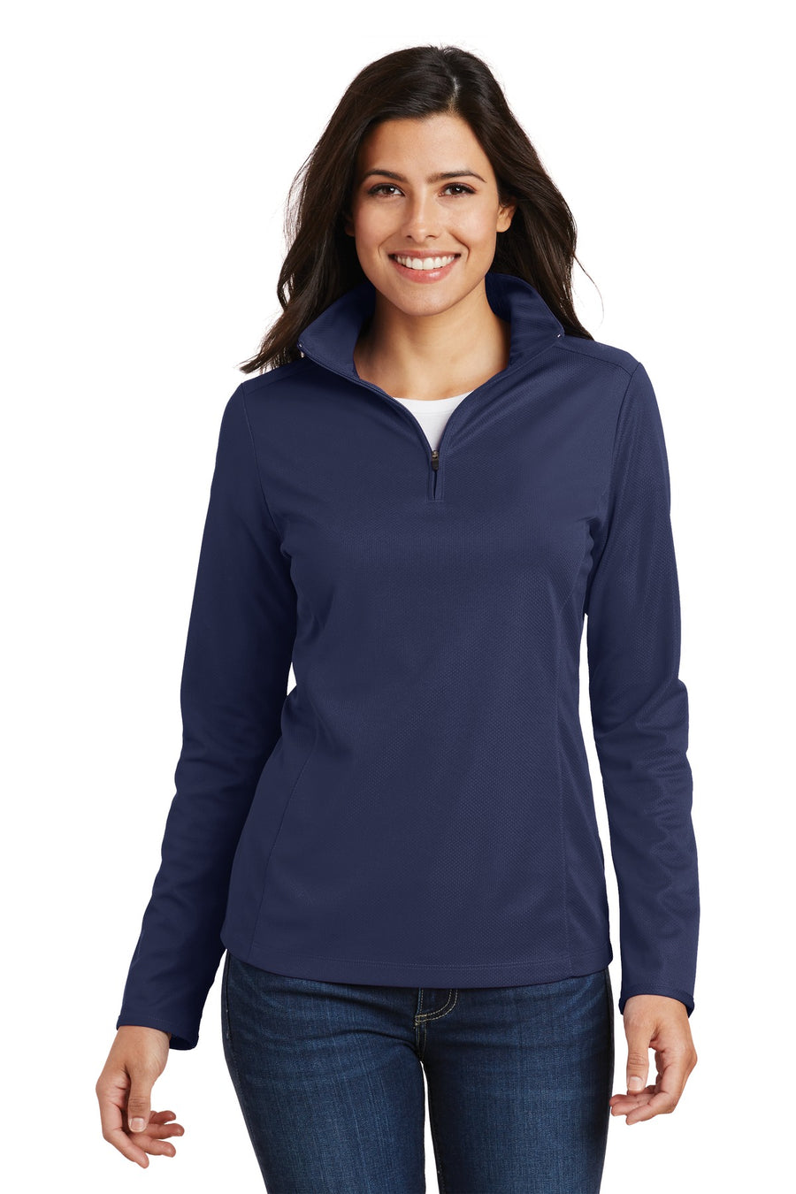 Port Authority ®  Women's Pinpoint Mesh 1/2-Zip . L806