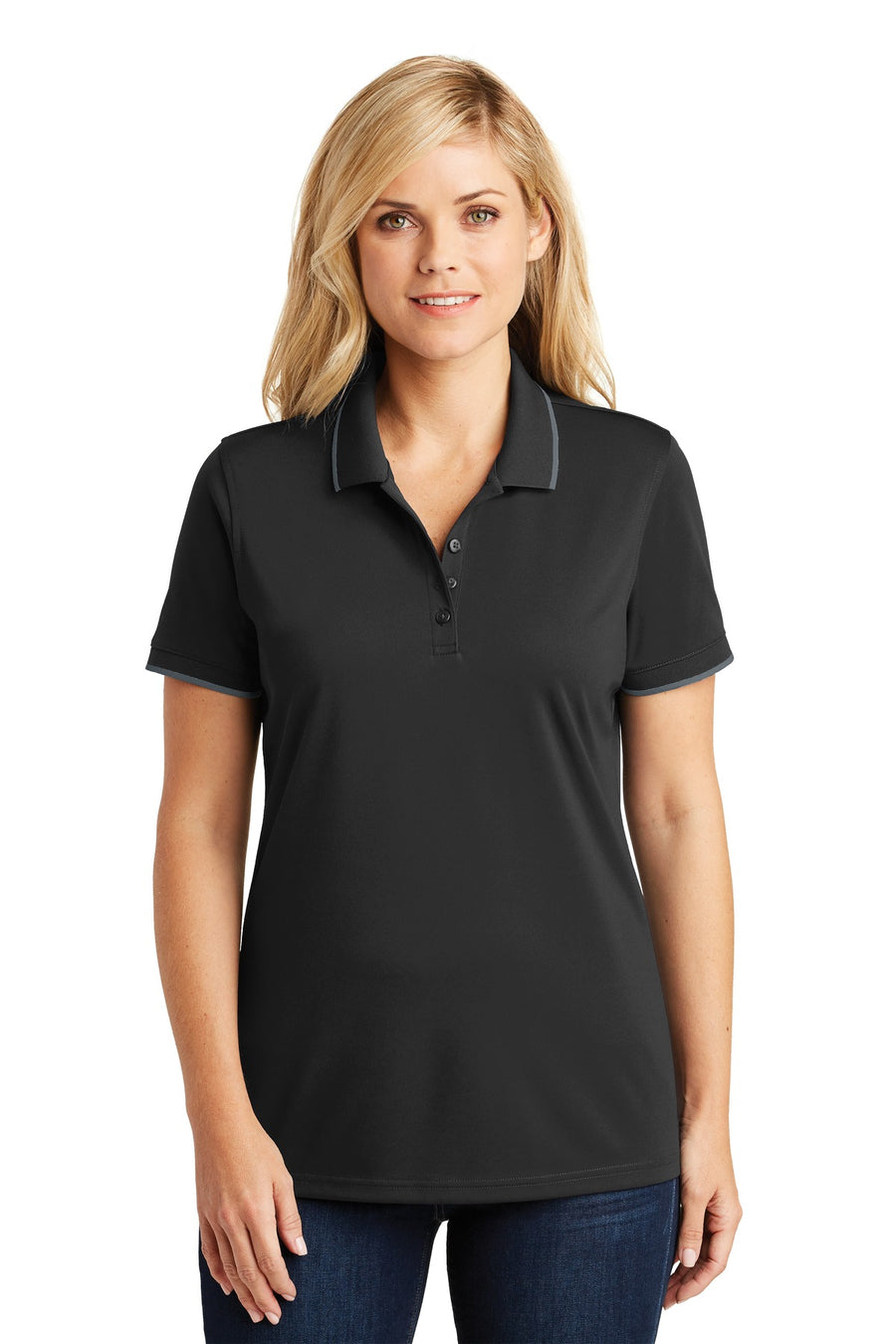 Port Authority ®  Women's Dry Zone ®  UV Micro-Mesh Tipped Polo. LK111