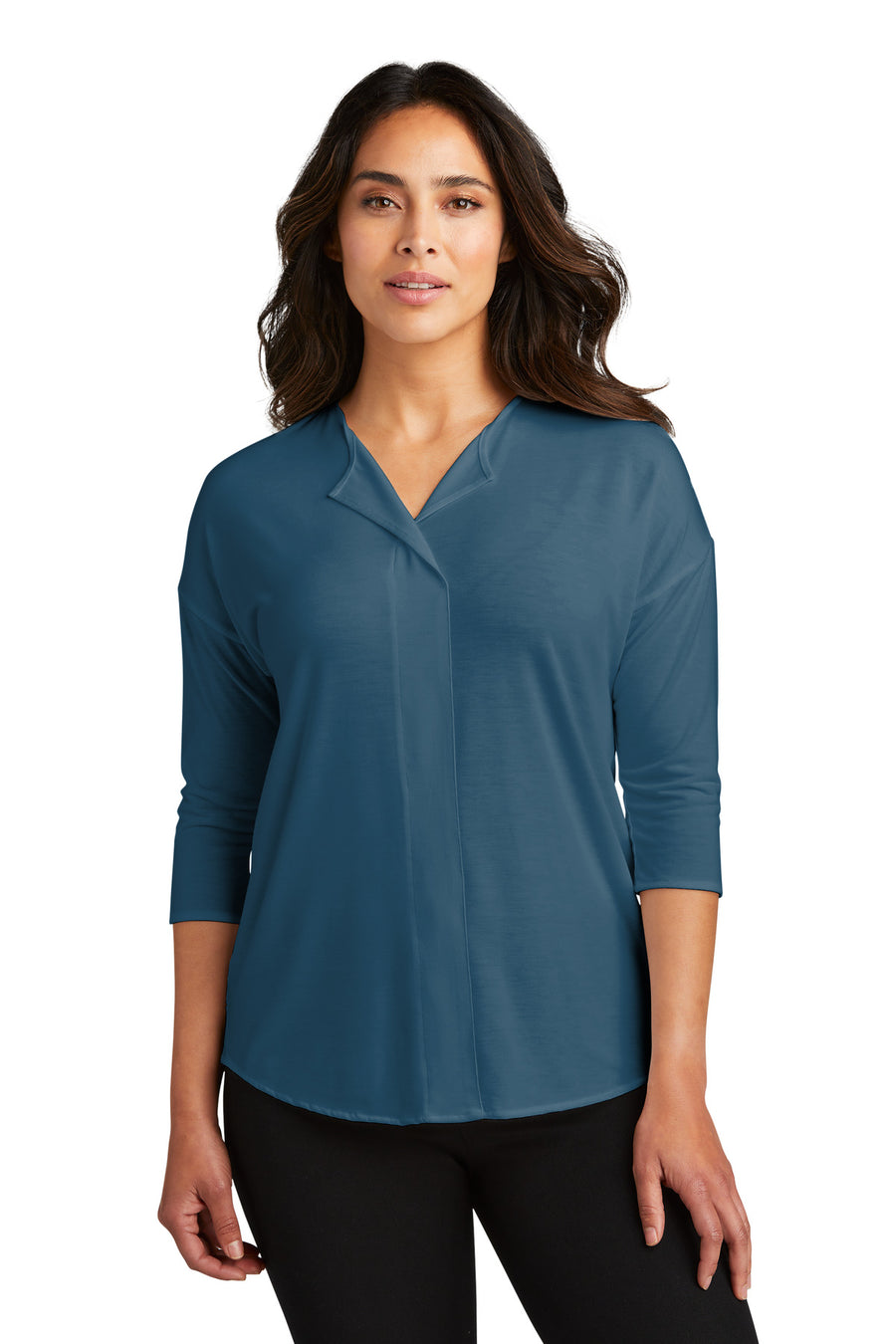 Port Authority ®  Women's Concept 3/4-Sleeve Soft Split Neck Top. LK5433