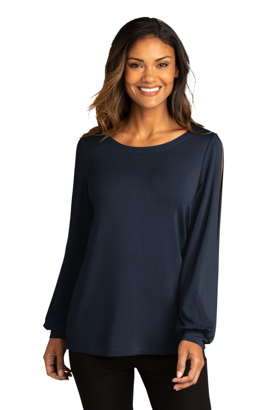 Port Authority  ®  Women's Luxe Knit Jewel Neck Top. LK5600