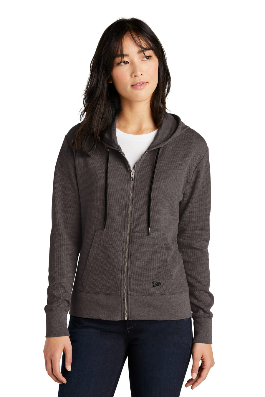 New Era ®  Women's Thermal Full-Zip Hoodie LNEA141