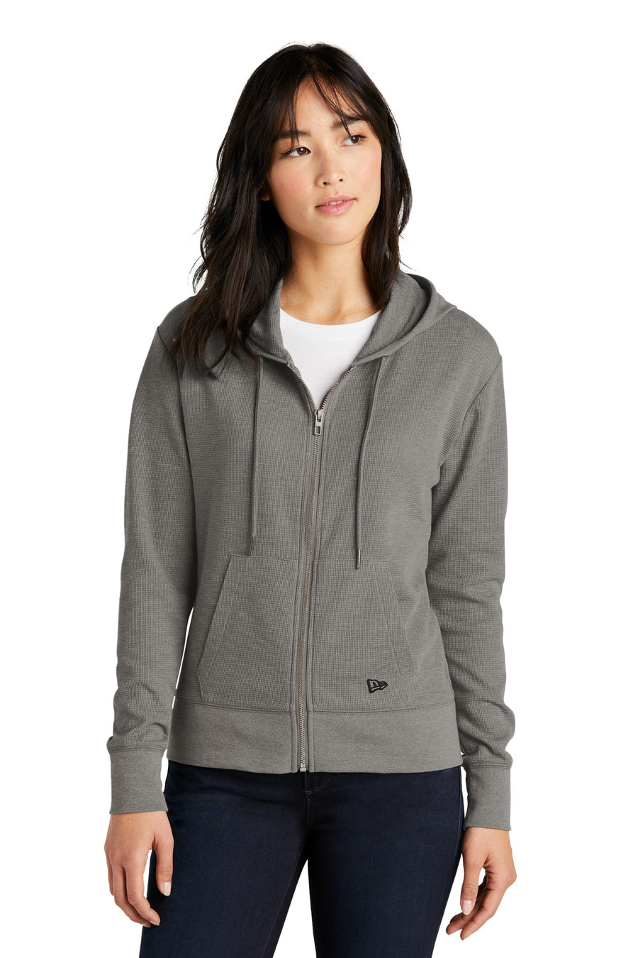 New Era ®  Women's Thermal Full-Zip Hoodie LNEA141