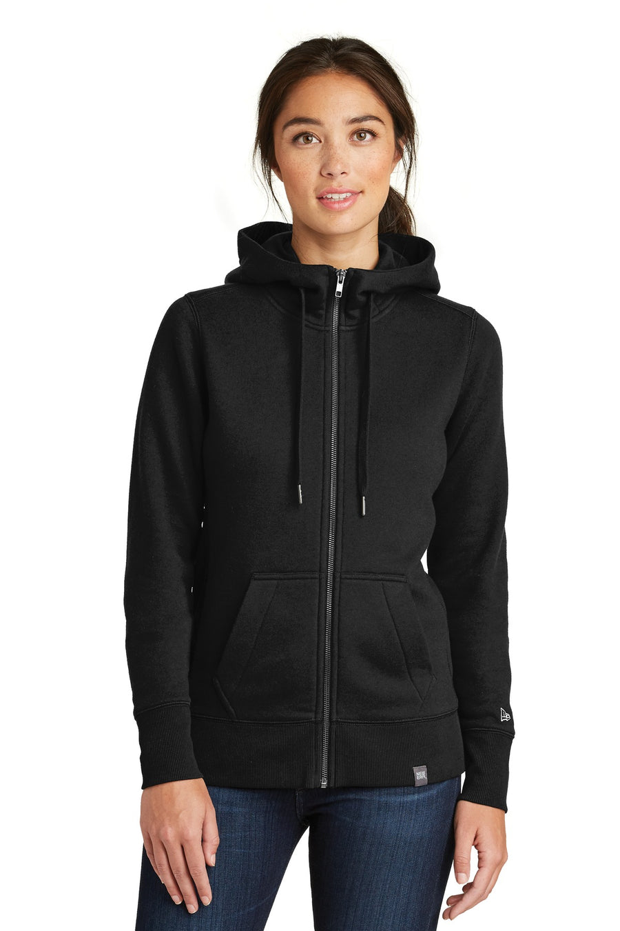 New Era  ®  Women's French Terry Full-Zip Hoodie. LNEA502