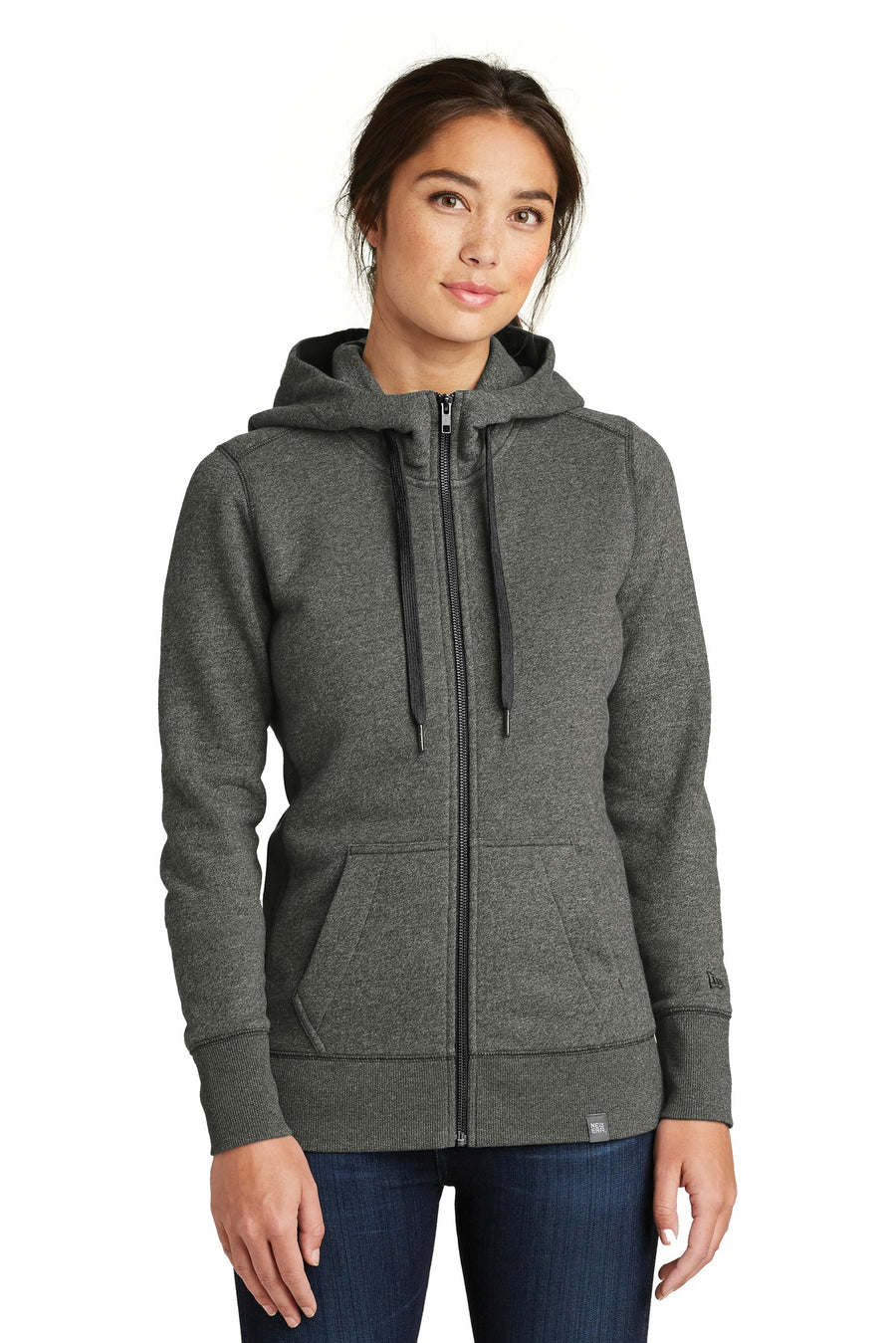 New Era  ®  Women's French Terry Full-Zip Hoodie. LNEA502