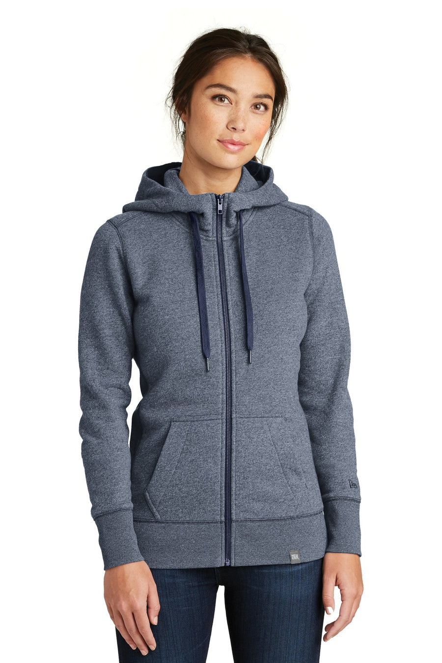 New Era  ®  Women's French Terry Full-Zip Hoodie. LNEA502