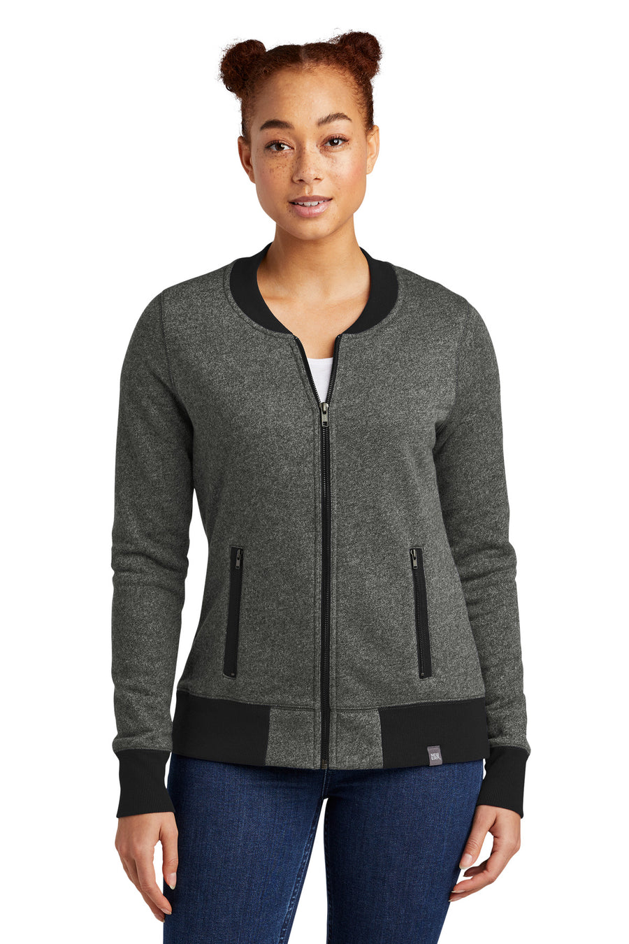 New Era ®  Women's French Terry Baseball Full-Zip. LNEA503