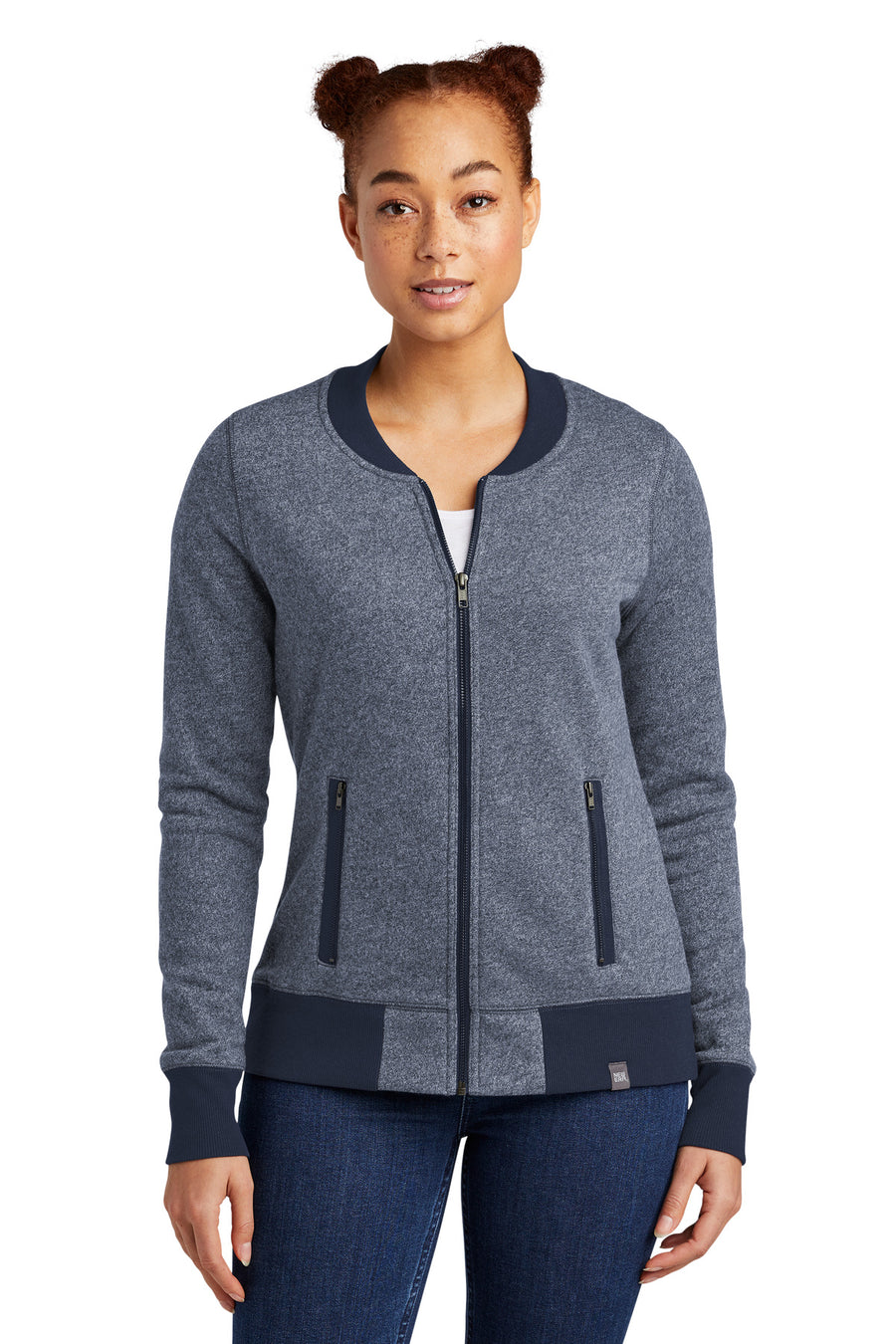 New Era ®  Women's French Terry Baseball Full-Zip. LNEA503