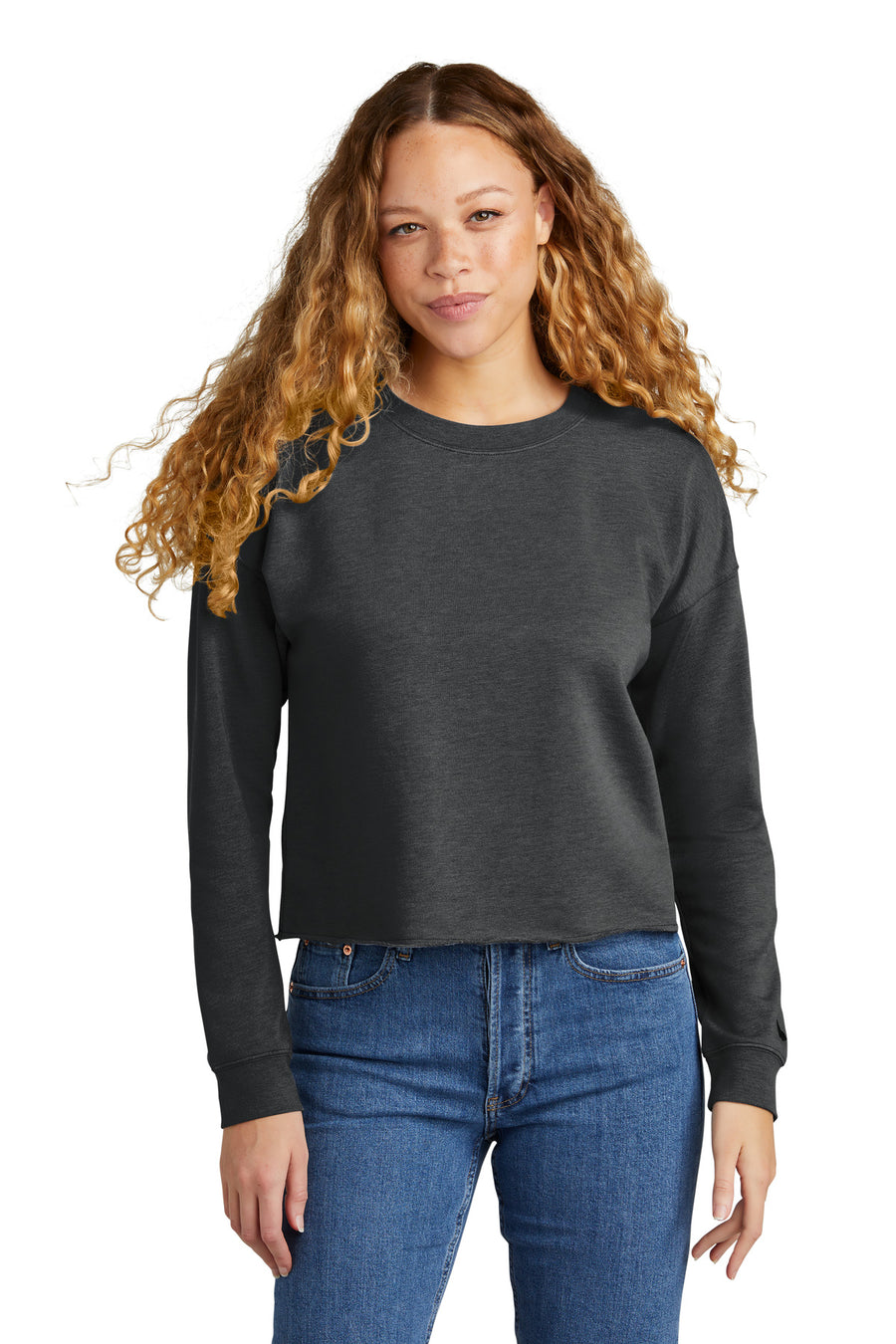 New Era ®  Women's Tri-Blend Fleece Crop Crew LNEA514