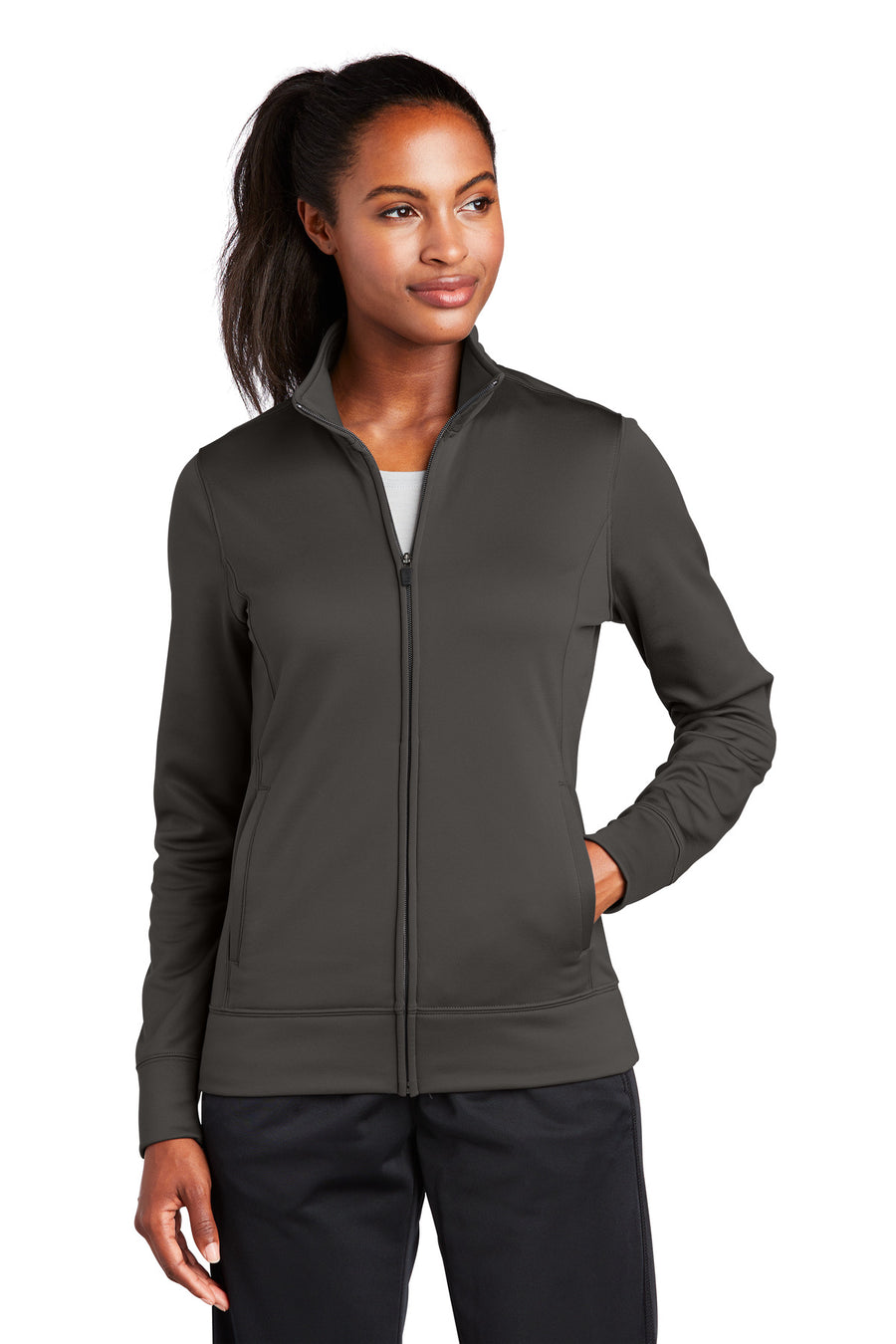 Sport-Tek ®  Women's Sport-Wick ®  Fleece Full-Zip Jacket.  LST241