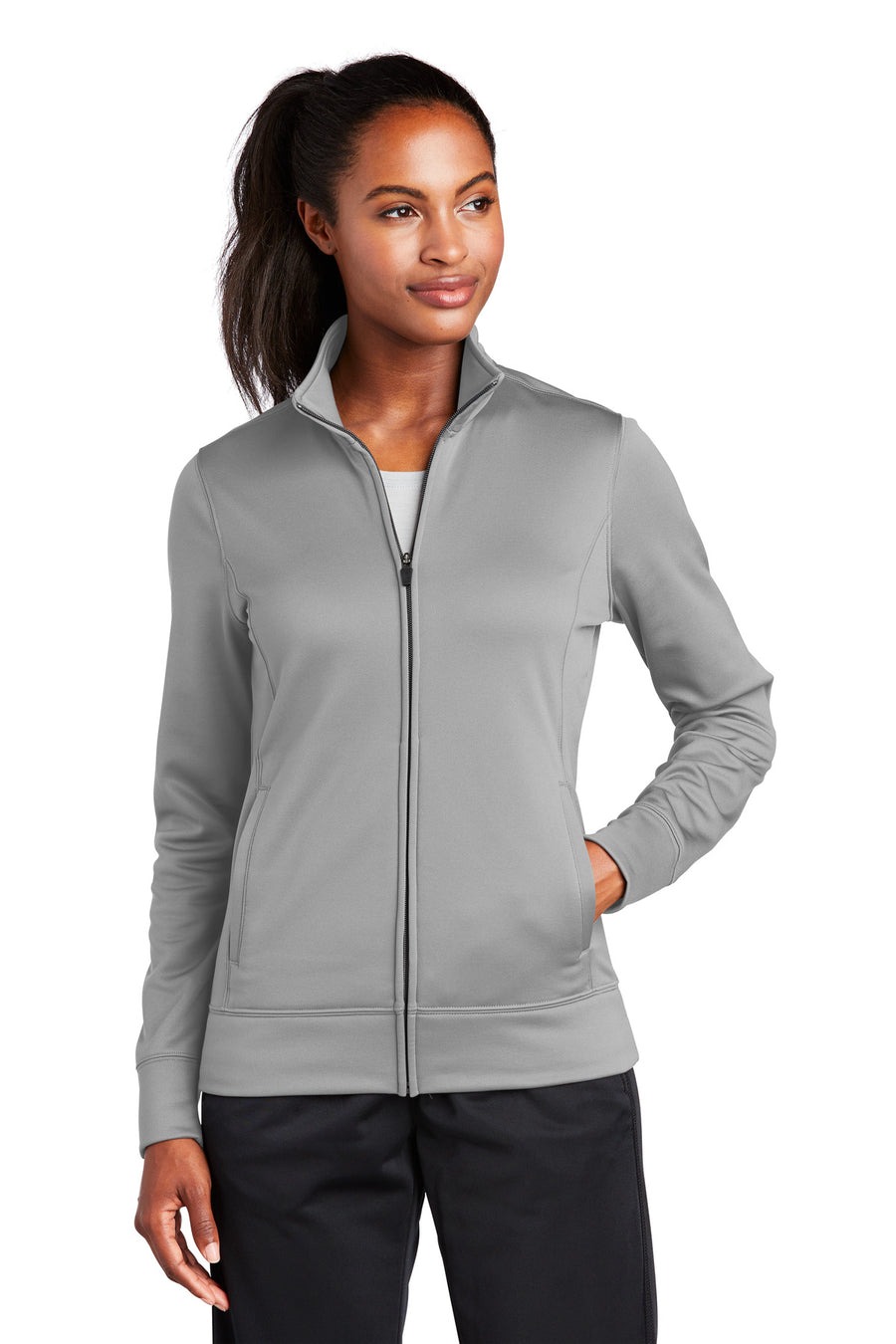 Sport-Tek ®  Women's Sport-Wick ®  Fleece Full-Zip Jacket.  LST241