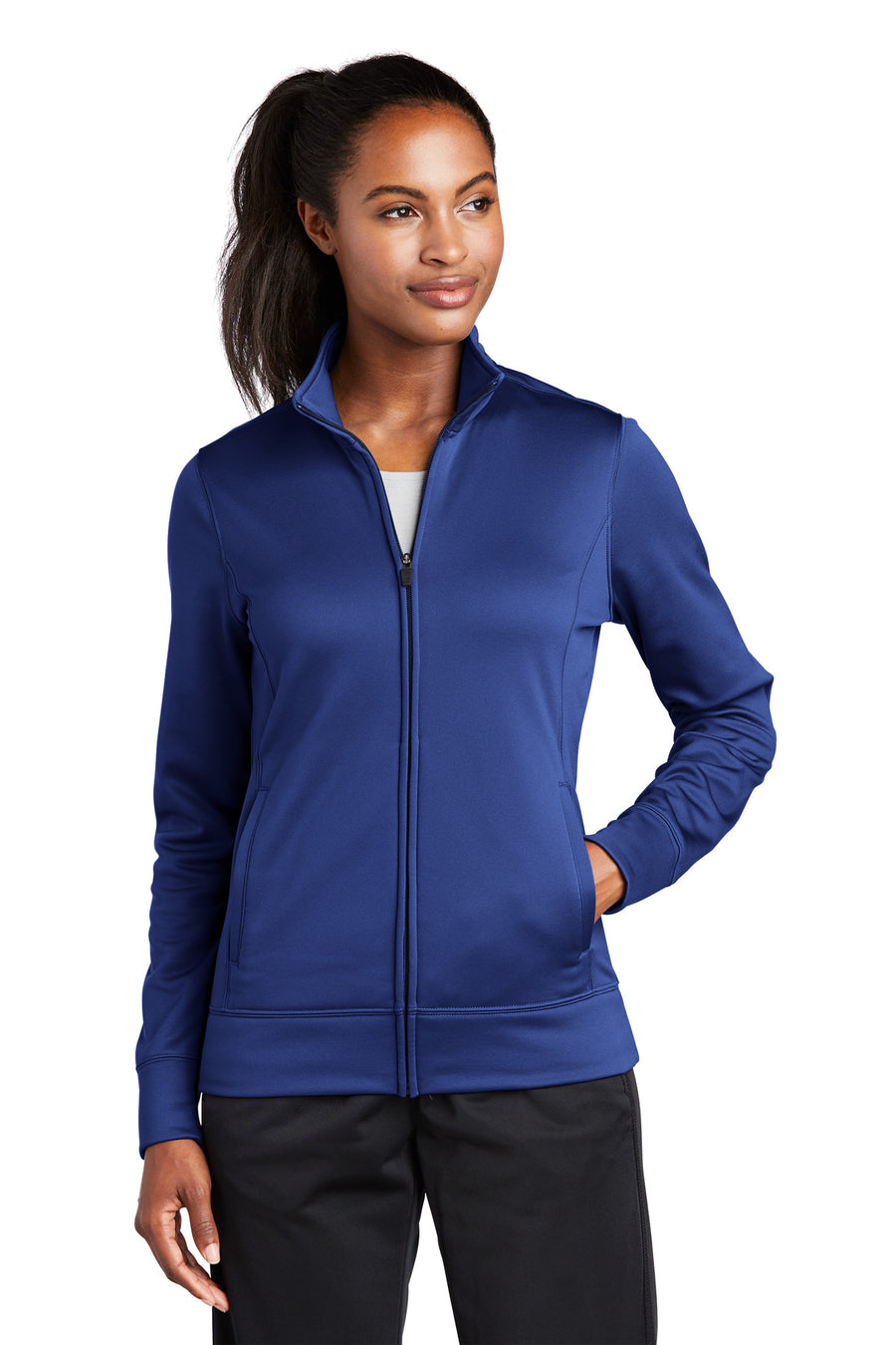 Sport-Tek ®  Women's Sport-Wick ®  Fleece Full-Zip Jacket.  LST241