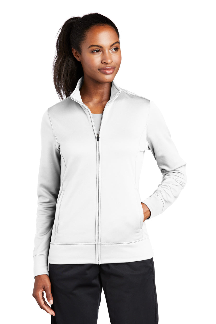 Sport-Tek ®  Women's Sport-Wick ®  Fleece Full-Zip Jacket.  LST241