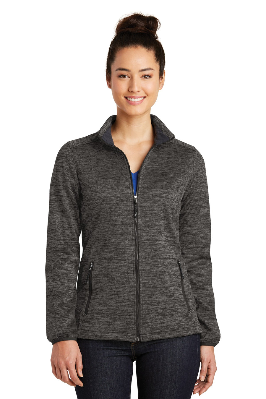 Sport-Tek ®  Women's PosiCharge ®  Electric Heather Soft Shell Jacket. LST30