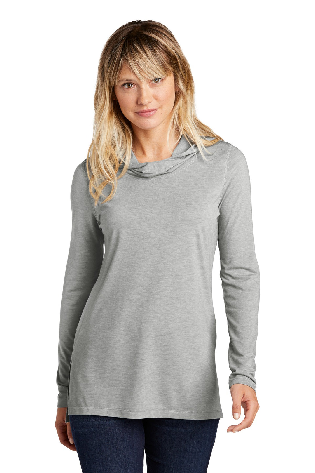 Sport-Tek ®  Women's PosiCharge  ®  Tri-Blend Wicking Long Sleeve Hoodie LST406