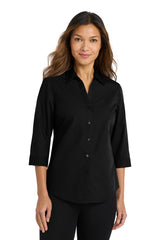 Port Authority ®  Women's 3/4-Sleeve Carefree Poplin Shirt. LW102