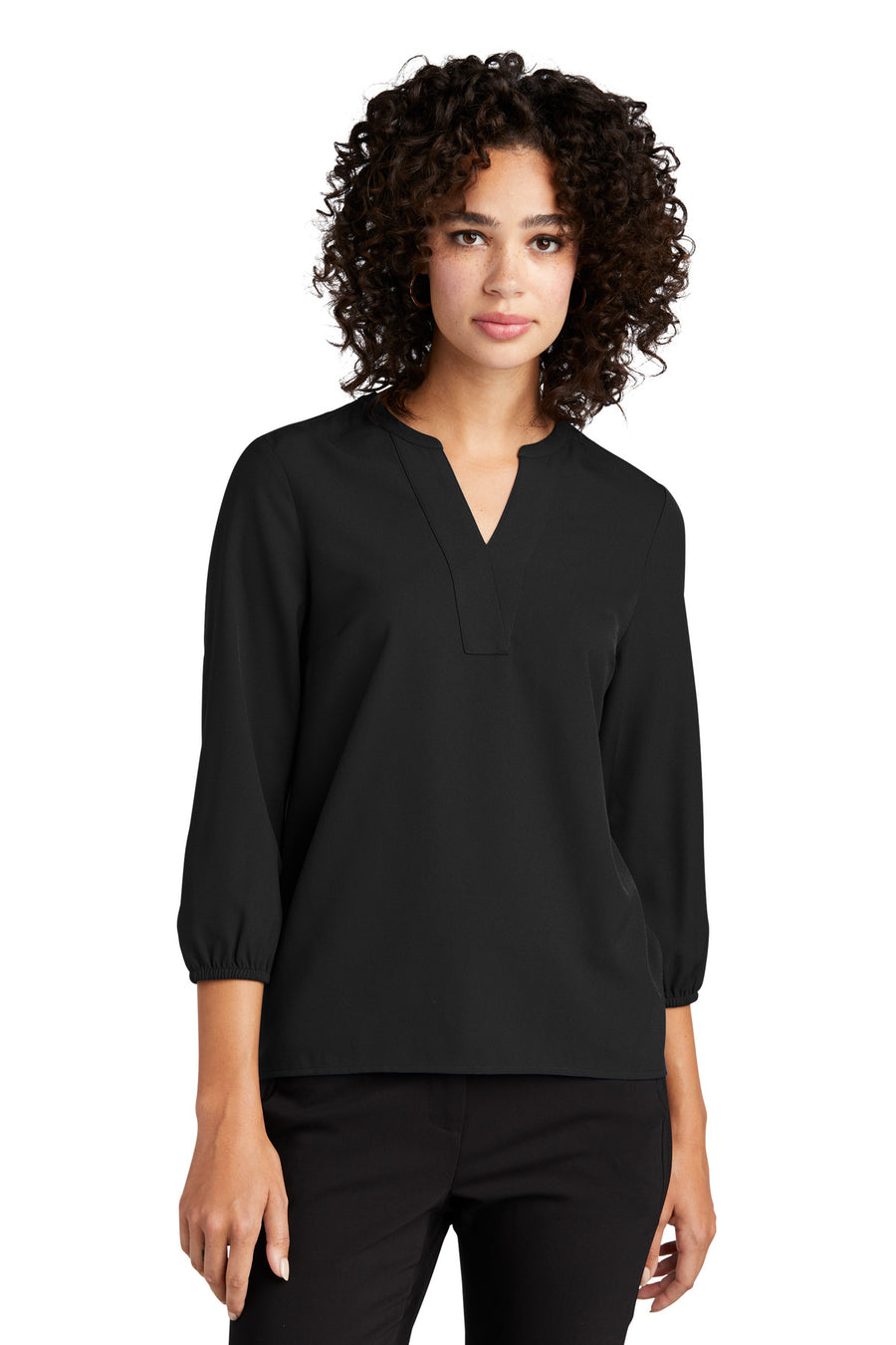 Mercer+Mettle ®  Women's Stretch Crepe 3/4-Sleeve Blouse MM2011