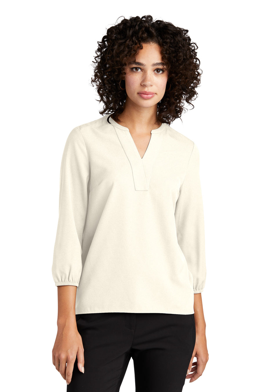 Mercer+Mettle ®  Women's Stretch Crepe 3/4-Sleeve Blouse MM2011