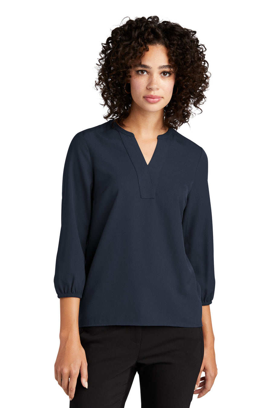 Mercer+Mettle ®  Women's Stretch Crepe 3/4-Sleeve Blouse MM2011