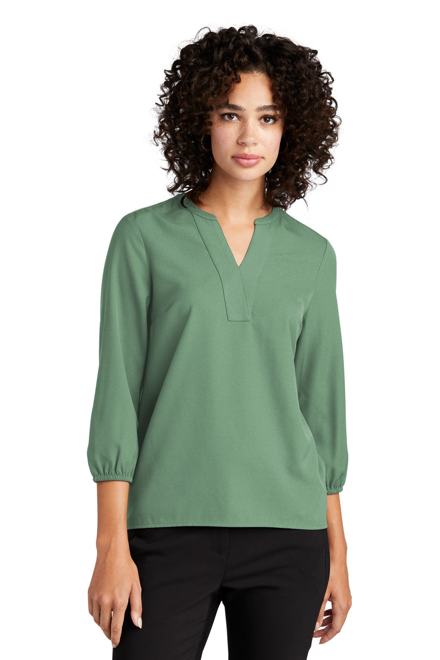 Mercer+Mettle ®  Women's Stretch Crepe 3/4-Sleeve Blouse MM2011