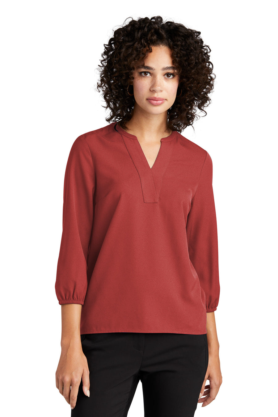 Mercer+Mettle ®  Women's Stretch Crepe 3/4-Sleeve Blouse MM2011