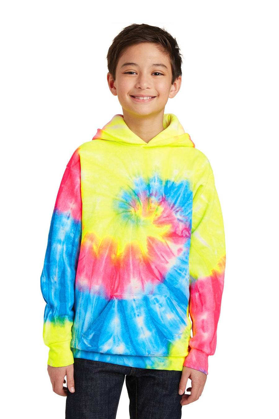 Port & Company ®  Youth Tie-Dye Pullover Hooded Sweatshirt. PC146Y