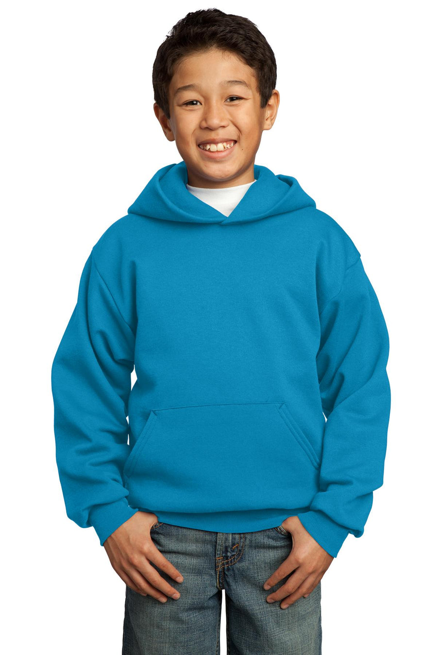 Port & Company ®  - Youth Core Fleece Pullover Hooded Sweatshirt.  PC90YH