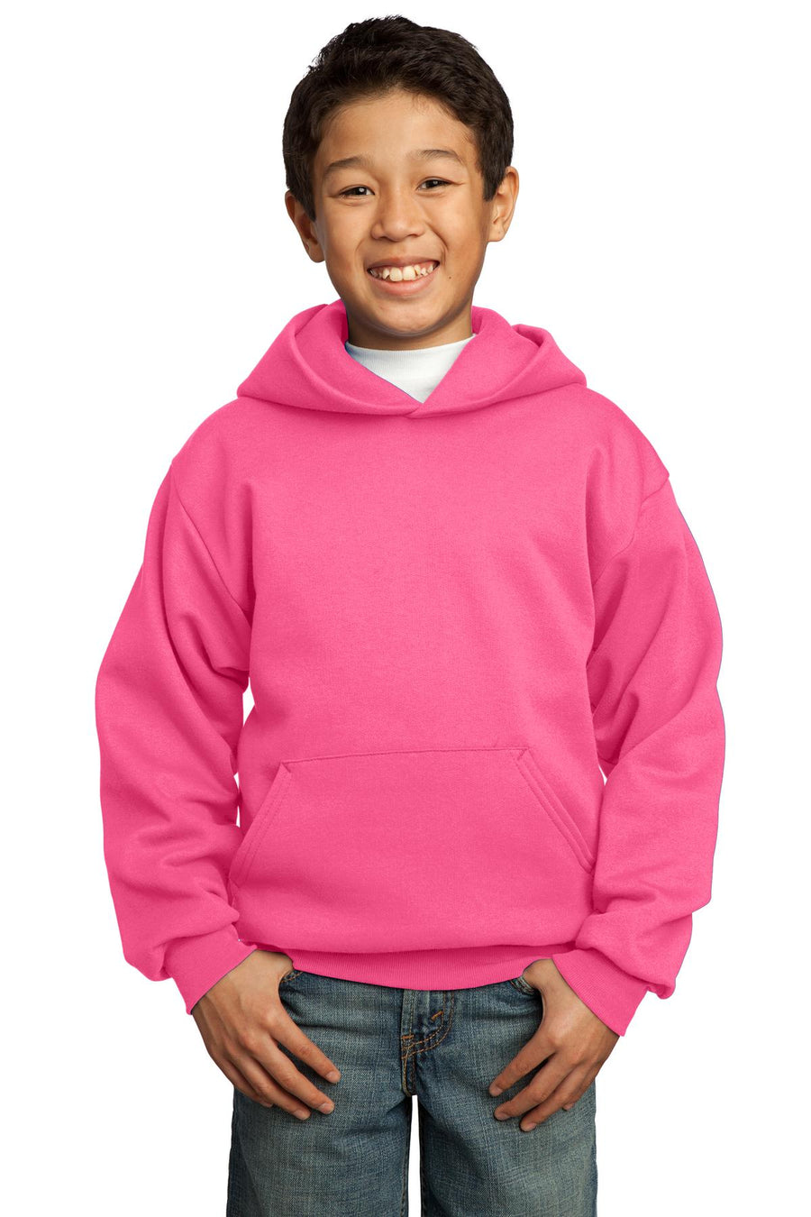 Port & Company ®  - Youth Core Fleece Pullover Hooded Sweatshirt.  PC90YH