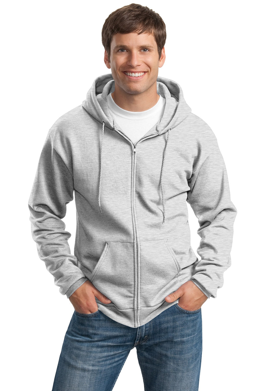 Port & Company ®  Tall Essential Fleece Full-Zip Hooded Sweatshirt. PC90ZHT