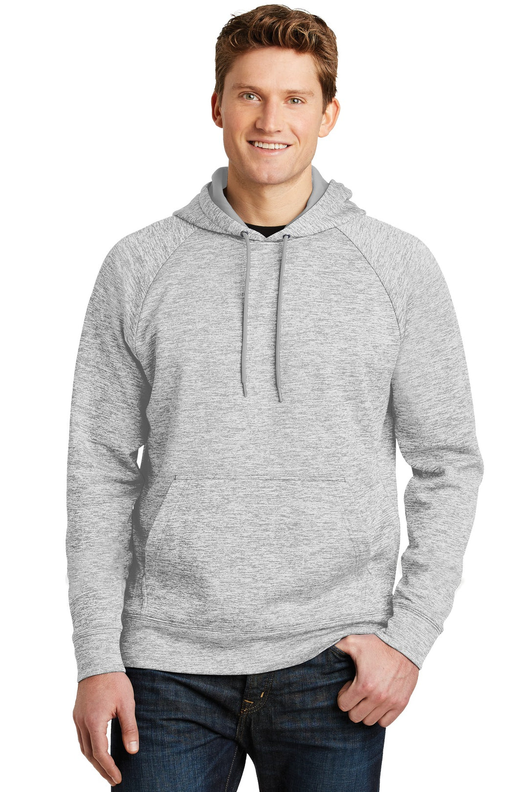 Sport-Tek ®  PosiCharge ®  Electric Heather Fleece Hooded Pullover. ST225