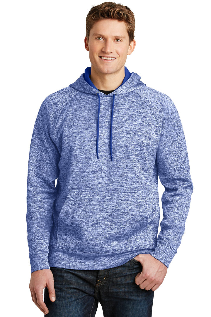 Sport-Tek ®  PosiCharge ®  Electric Heather Fleece Hooded Pullover. ST225