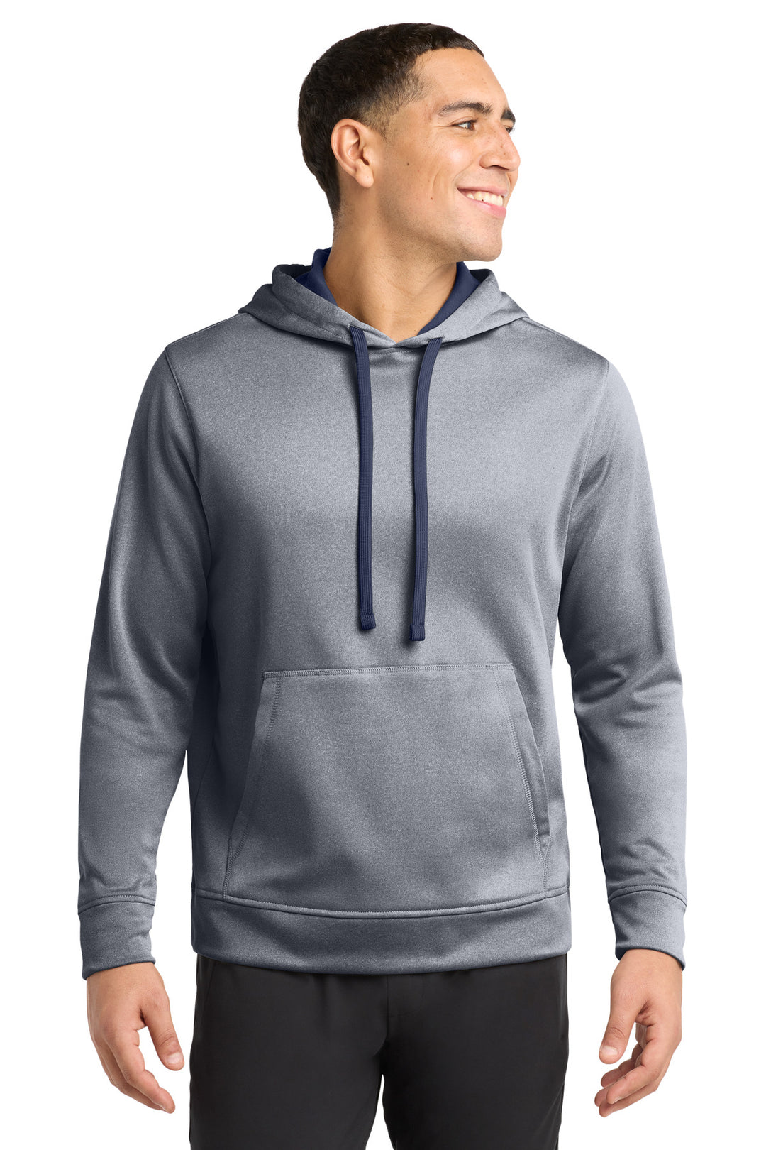 Sport-Tek  ®  PosiCharge  ®  Sport-Wick  ®  Heather Fleece Hooded Pullover. ST264