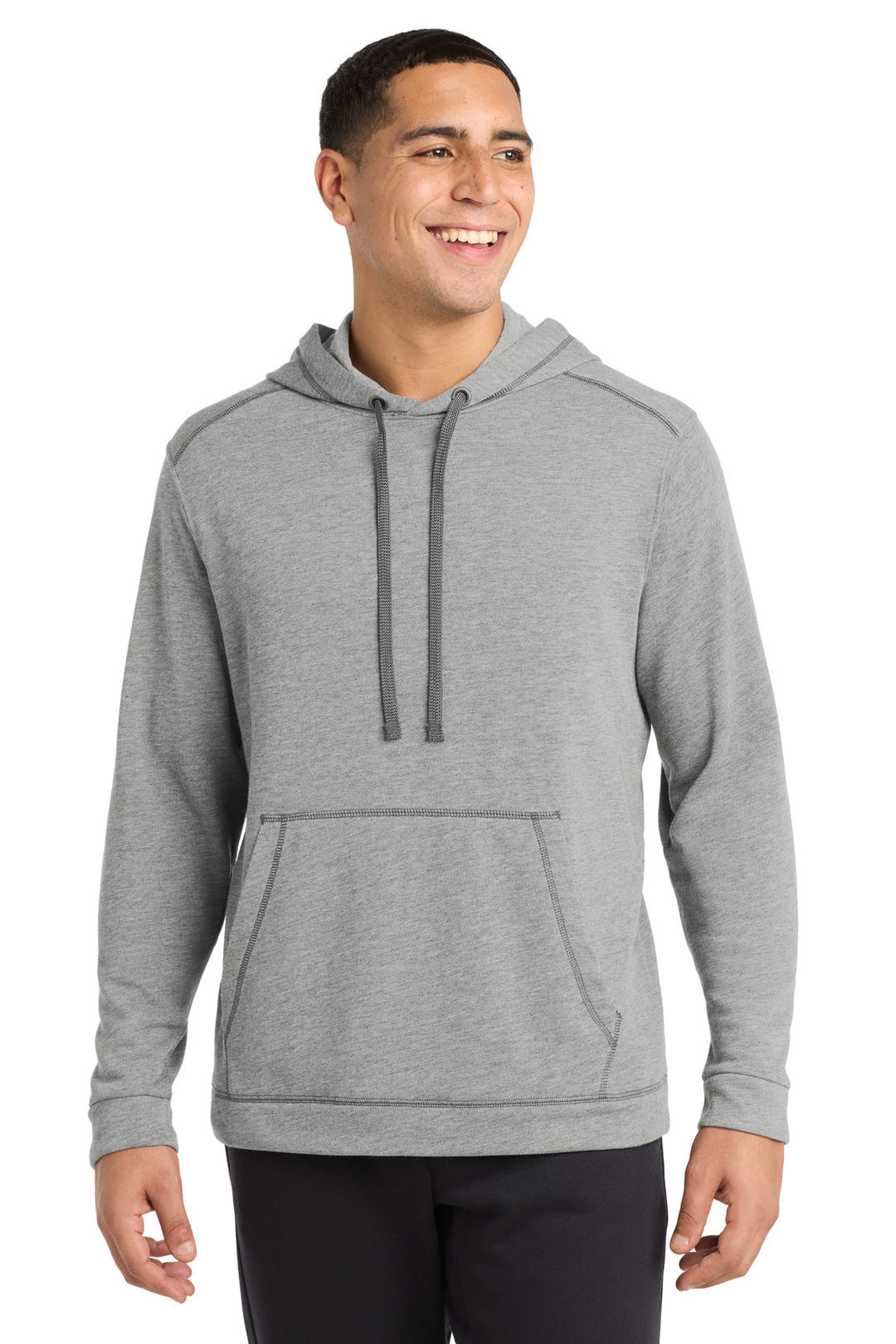 Sport-Tek  ®  PosiCharge  ®  Tri-Blend Wicking Fleece Hooded Pullover. ST296