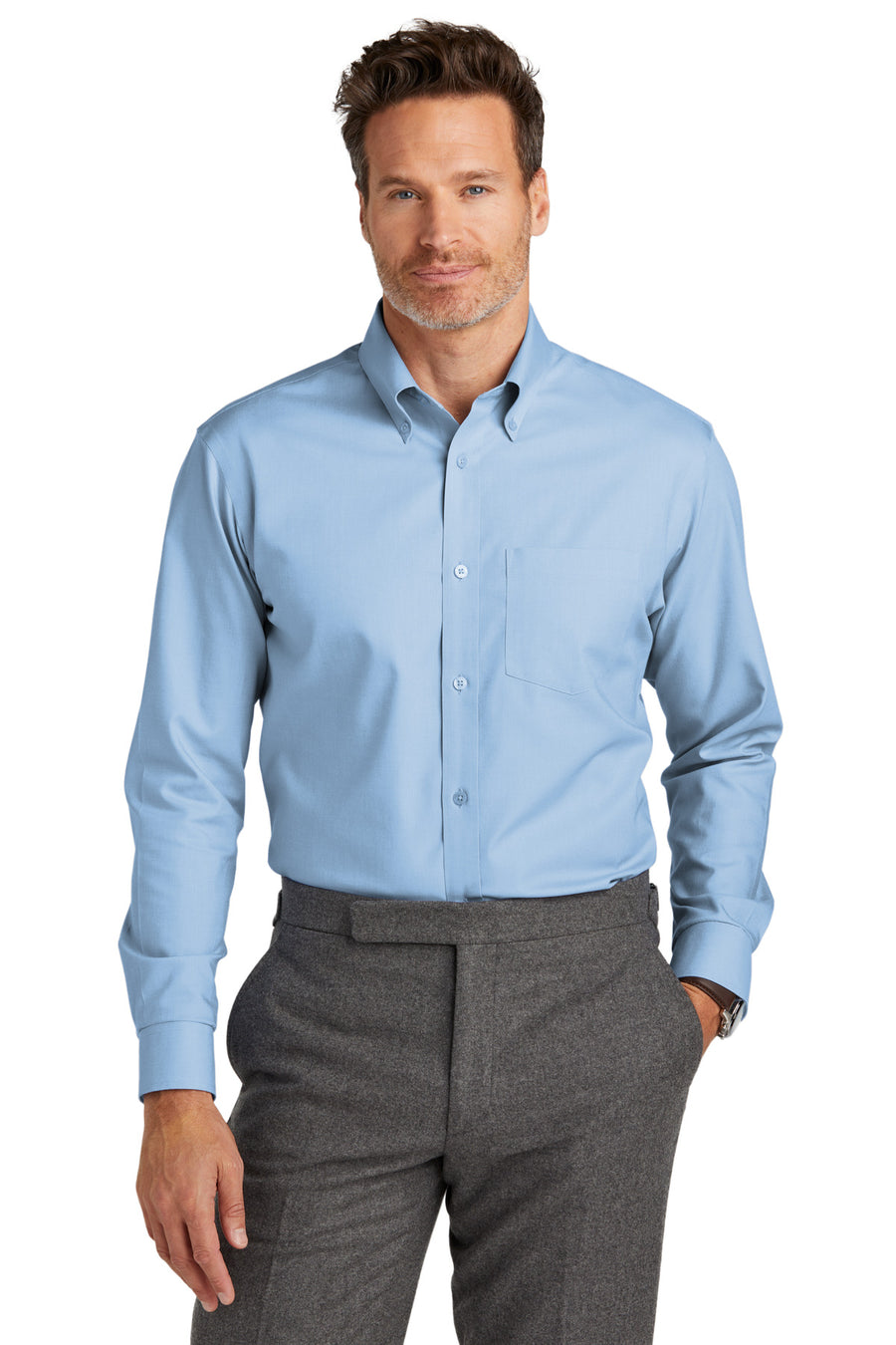 Brooks Brothers ®  Tall Wrinkle-Free Stretch Nailhead Shirt TBB18002