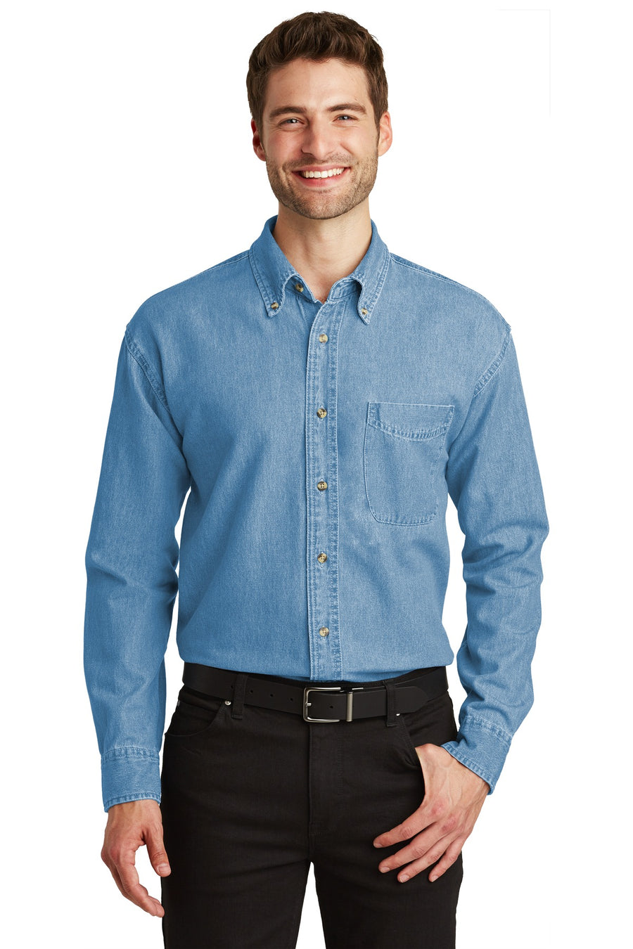 Port Authority ®  Tall Long Sleeve Denim Shirt. TLS600