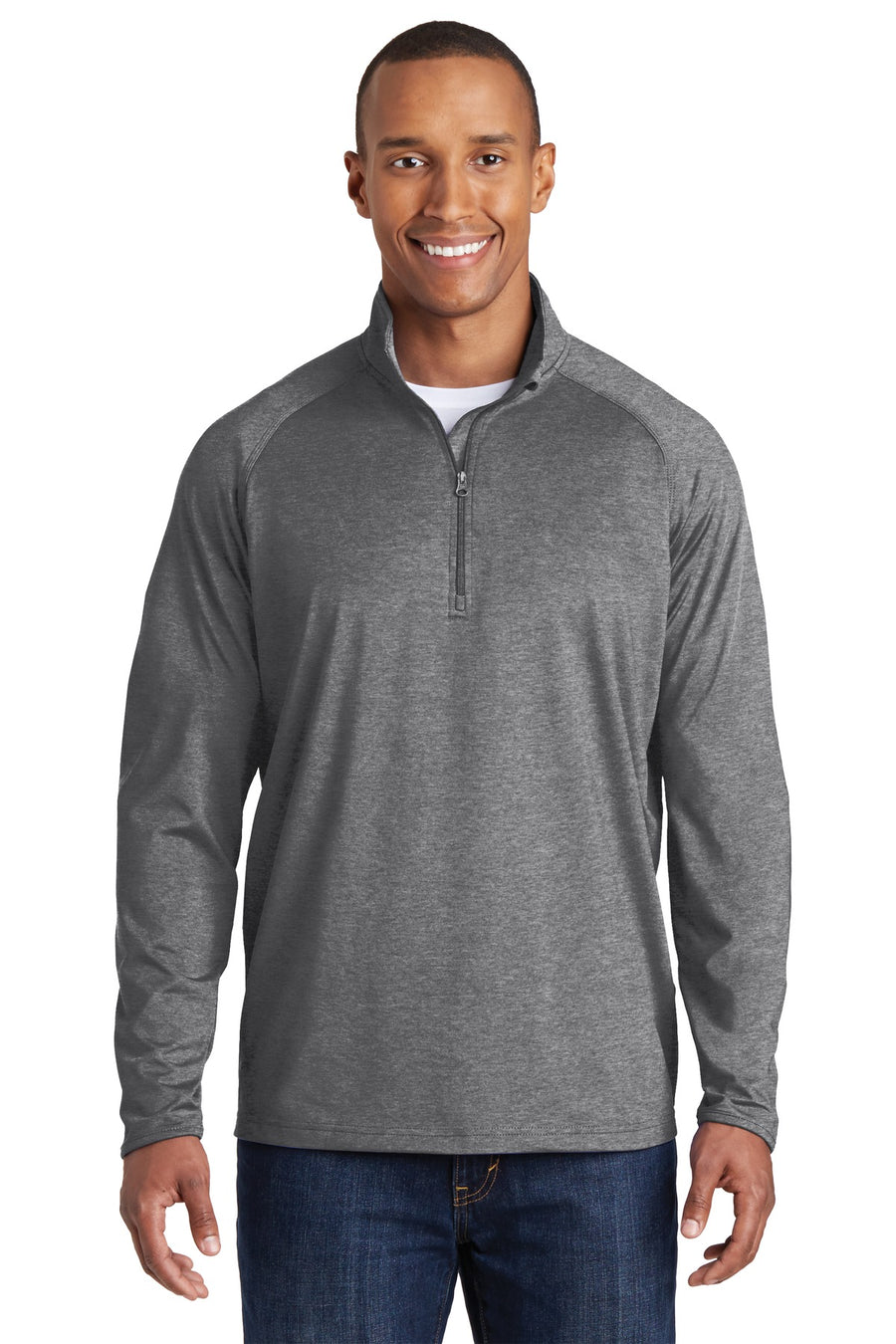 Sport-Tek ®  Tall Sport-Wick ®  Stretch 1/4-Zip Pullover. TST850