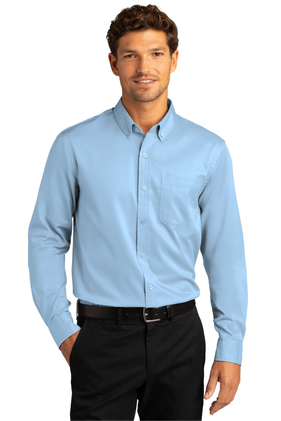 Port Authority ®  Long Sleeve SuperPro React ™  Twill Shirt. W808