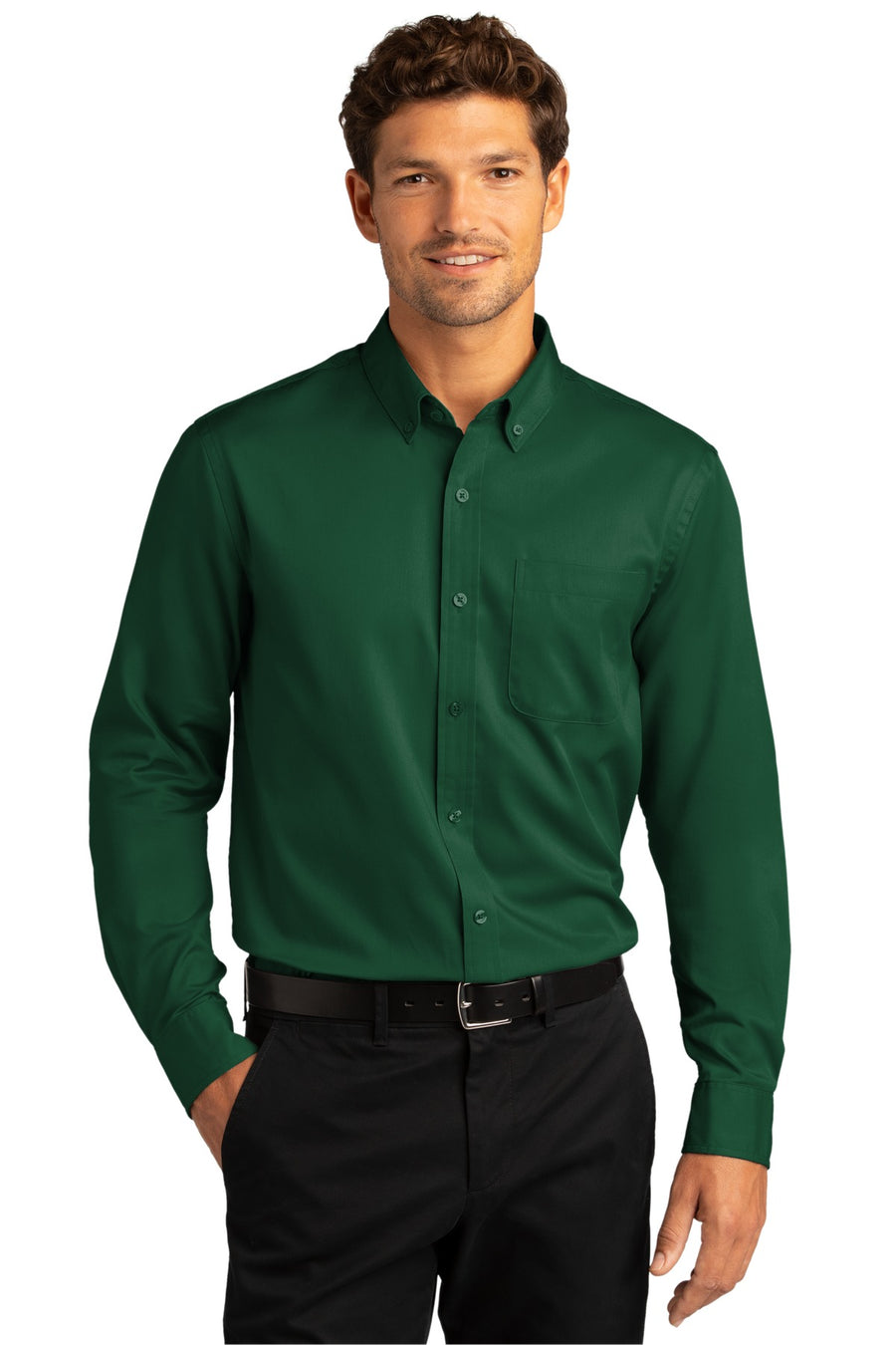 Port Authority ®  Long Sleeve SuperPro React ™  Twill Shirt. W808