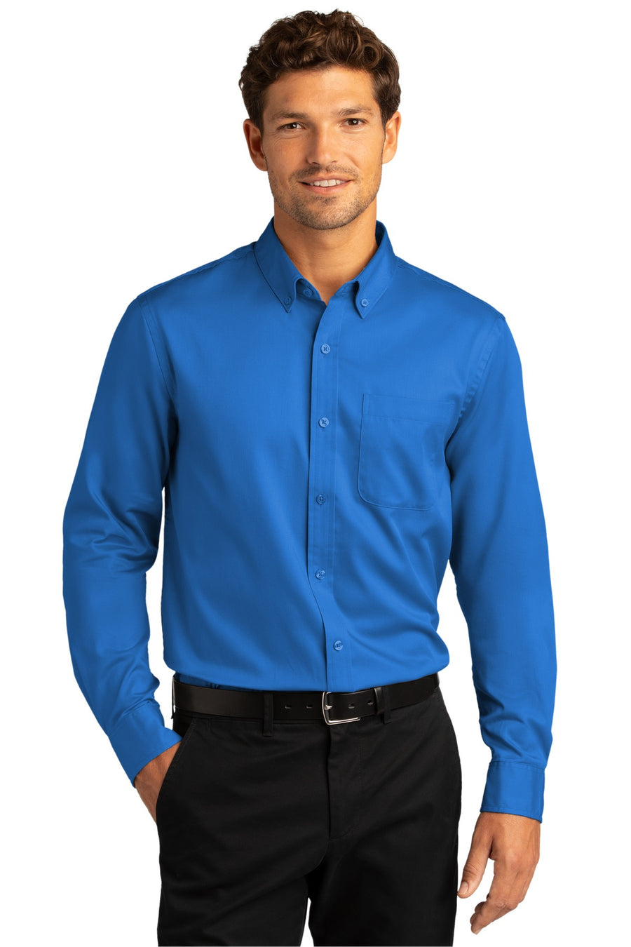 Port Authority ®  Long Sleeve SuperPro React ™  Twill Shirt. W808