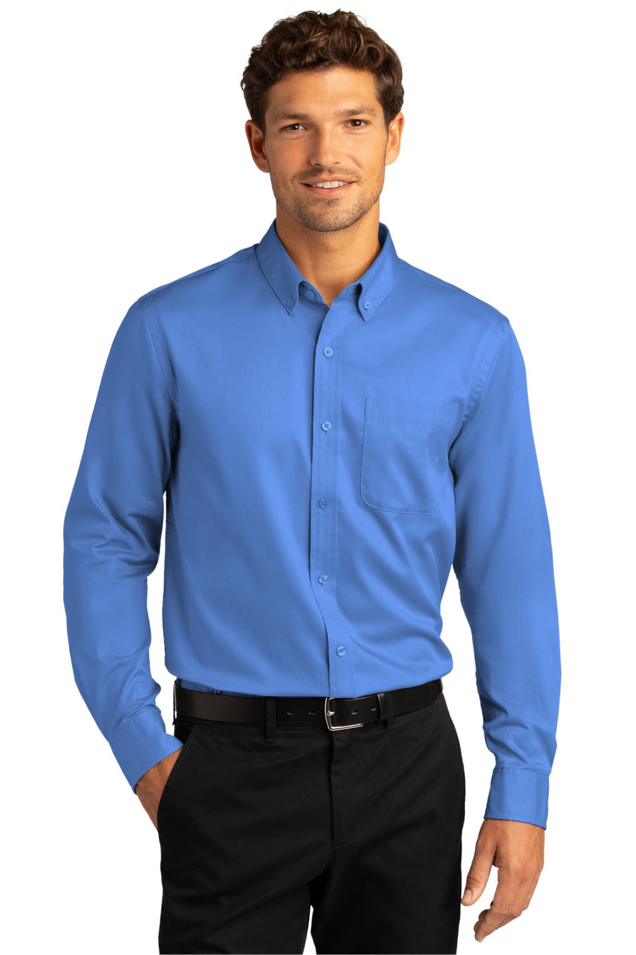 Port Authority ®  Long Sleeve SuperPro React ™  Twill Shirt. W808