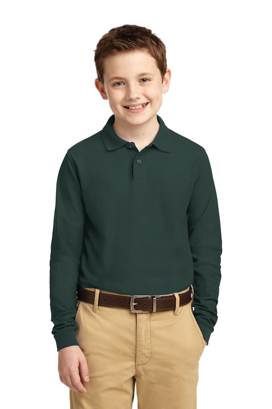 Port Authority ®  Youth Long Sleeve Silk Touch™ Polo.  Y500LS