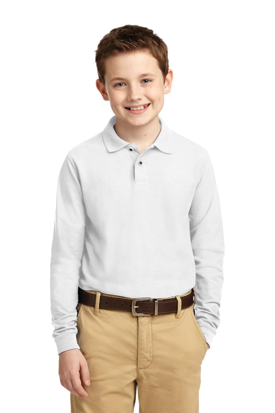 Port Authority ®  Youth Long Sleeve Silk Touch™ Polo.  Y500LS