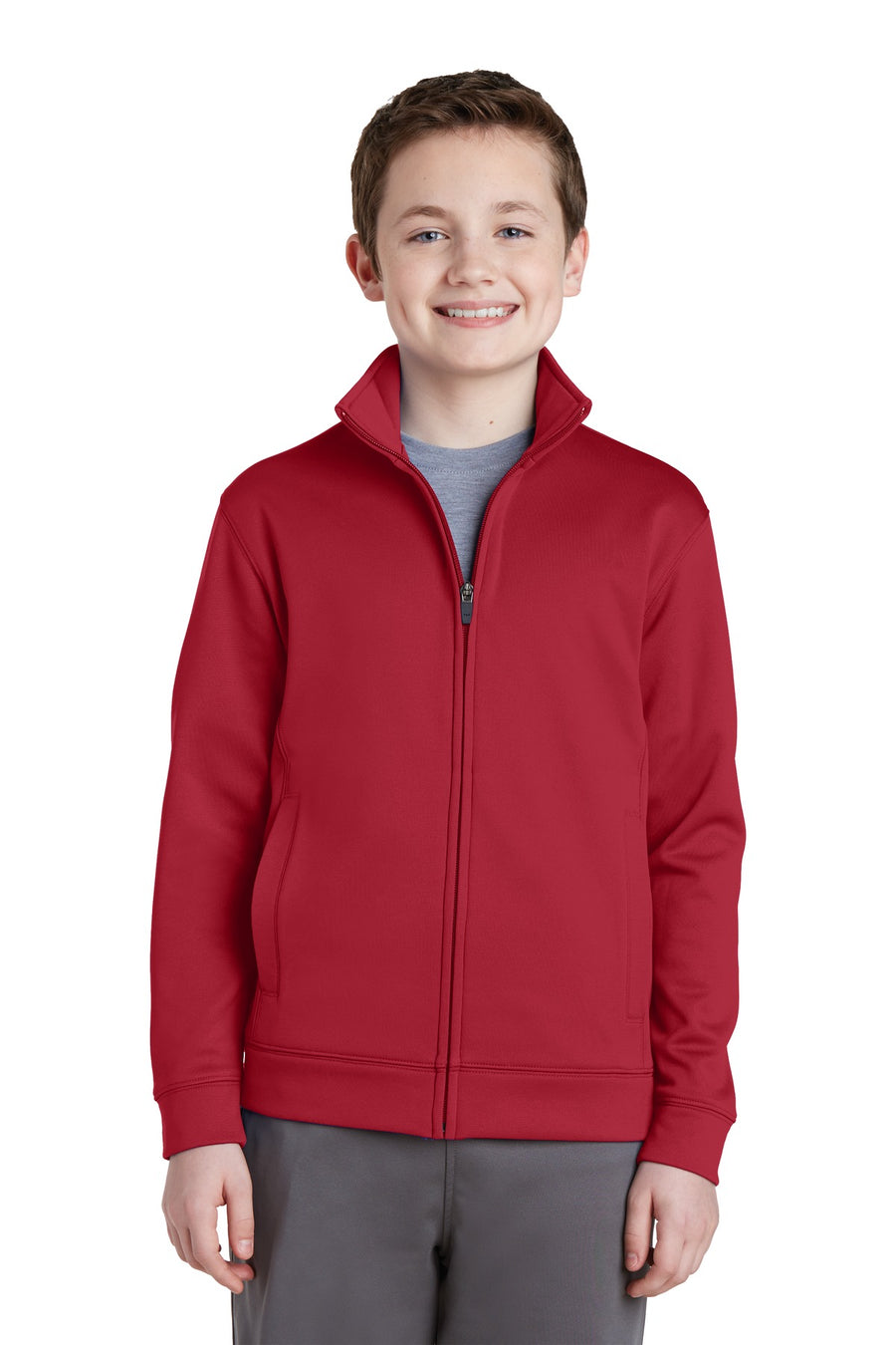 Sport-Tek ®  Youth Sport-Wick ®  Fleece Full-Zip Jacket.  YST241