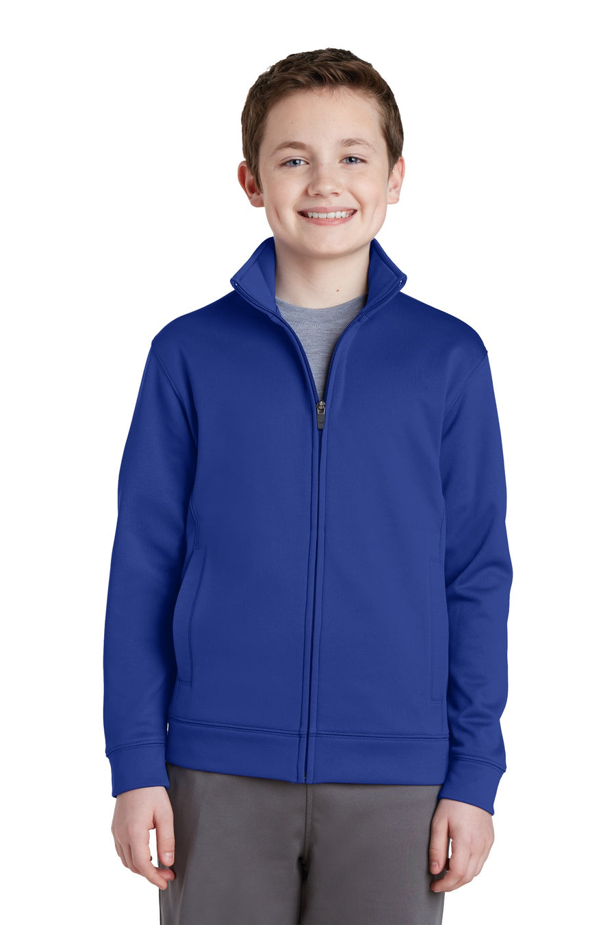 Sport-Tek ®  Youth Sport-Wick ®  Fleece Full-Zip Jacket.  YST241