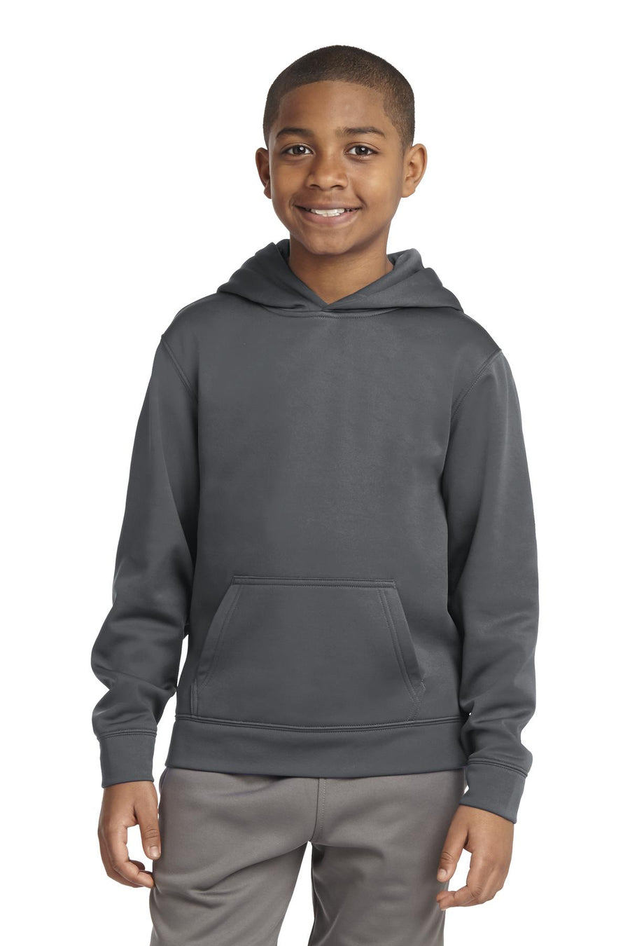 Sport-Tek ®  Youth Sport-Wick ®  Fleece Hooded Pullover. YST244