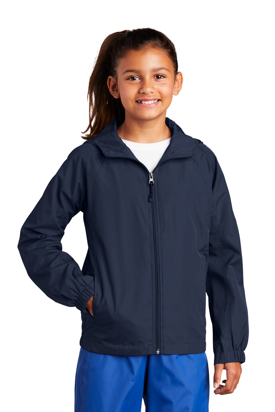 Sport-Tek ®  Youth Hooded Raglan Jacket. YST73