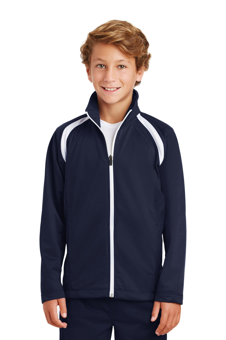 Sport-Tek ®  Youth Tricot Track Jacket. YST90