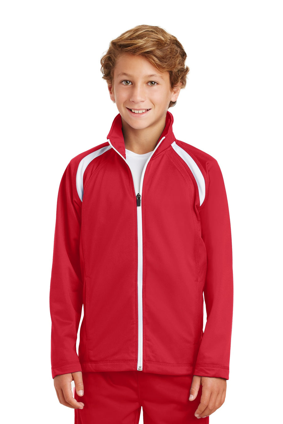 Sport-Tek ®  Youth Tricot Track Jacket. YST90