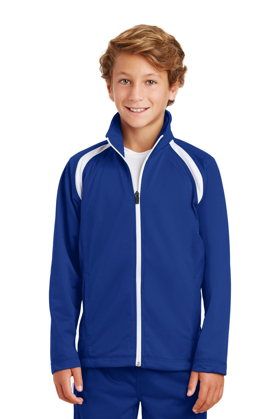 Sport-Tek ®  Youth Tricot Track Jacket. YST90