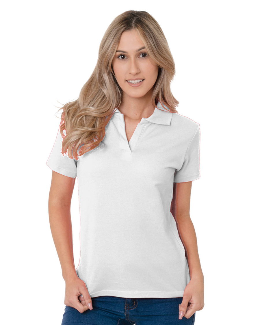 Ladies' USA Made Johnny Collar Polo