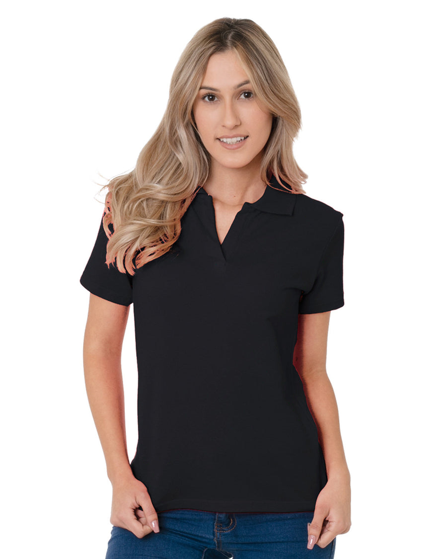 Ladies' USA Made Johnny Collar Polo